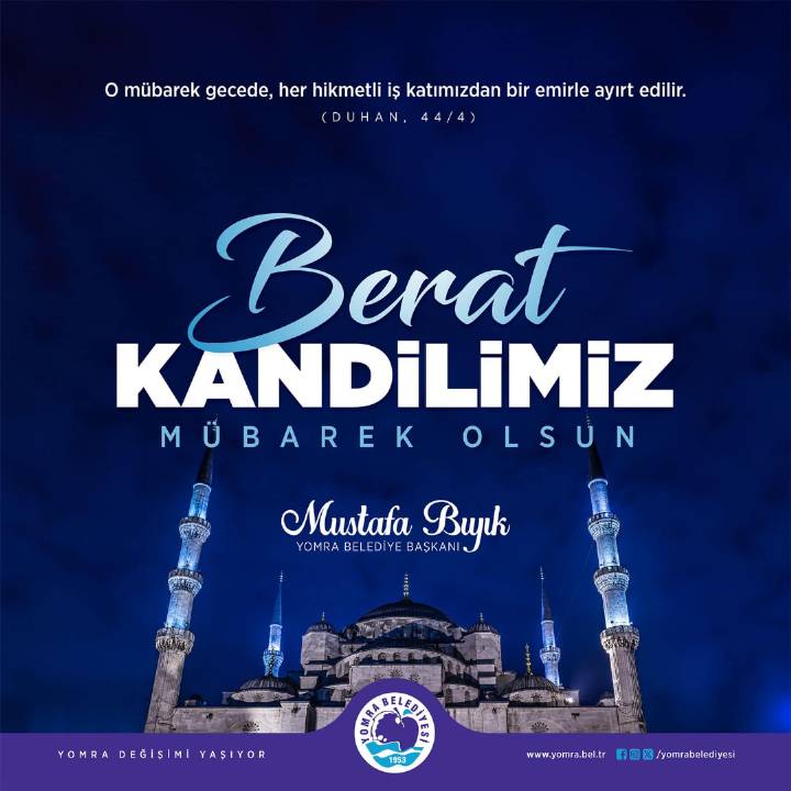 BERAT KANDİLİMİZ MÜBAREK OLSUN