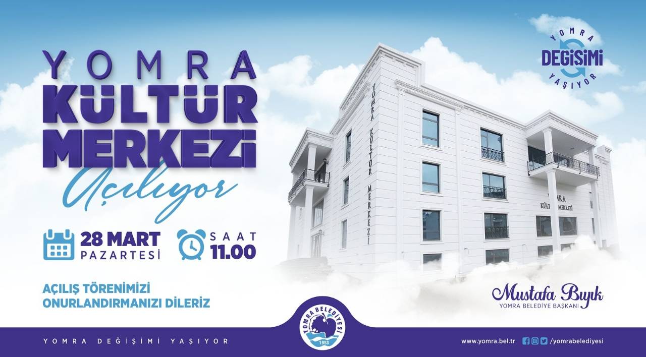 YOMRA KÜLTÜR MERKEZİNİ HİZMETE AÇIYORUZ