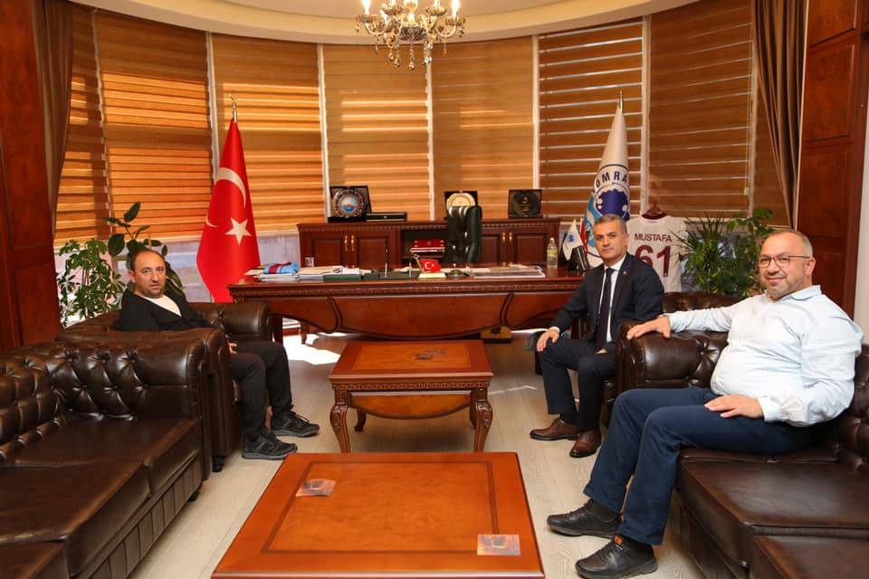 CİDE KAYMAKAMI ÖMER SAĞLAM BAŞKANIMIZI ZİYARET ETTİ