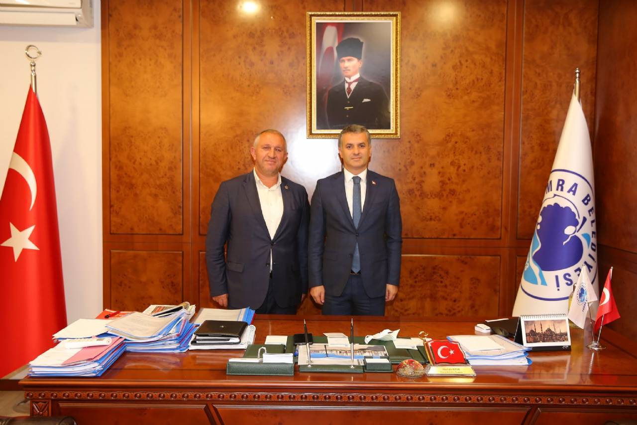 Kemalpaşa Belediye Başkanı Ergül Akçiçek'ten Başkanımıza Ziyaret