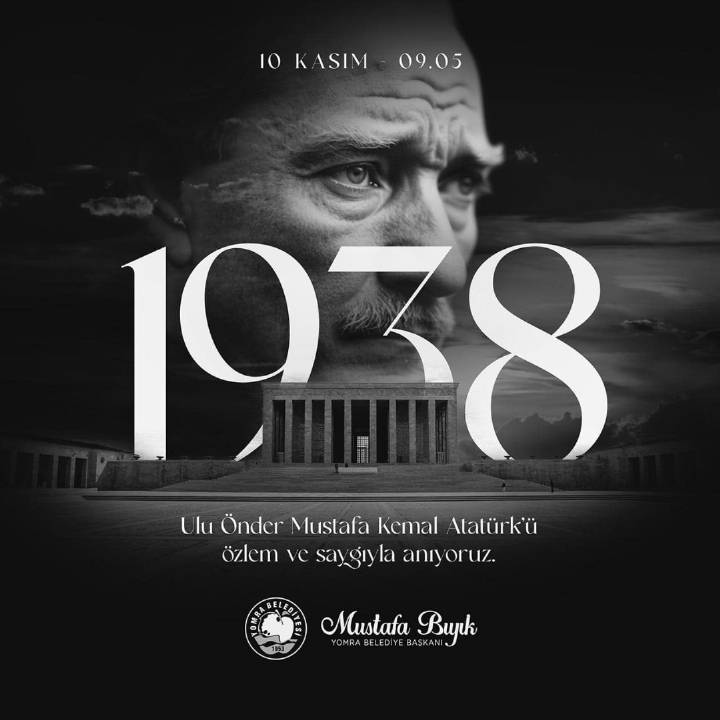 GAZİ MUSTAFA KEMAL ATATÜRK'Ü SAYGI,MİNNET VE ÖZLEMLE ANIYORUZ