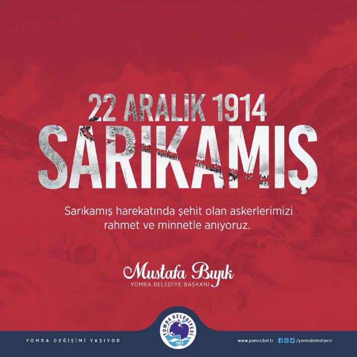 SARIKAMIŞ HAREKATI 109.YIL DÖNÜMÜ