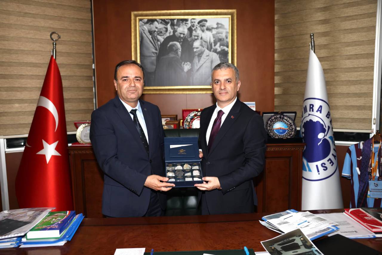 MTA DOĞU KARADENİZ BÖLGE MÜDÜRÜMÜZDEN BAŞKANIMIZA HAYIRLI OLSUN ZİYARETİ