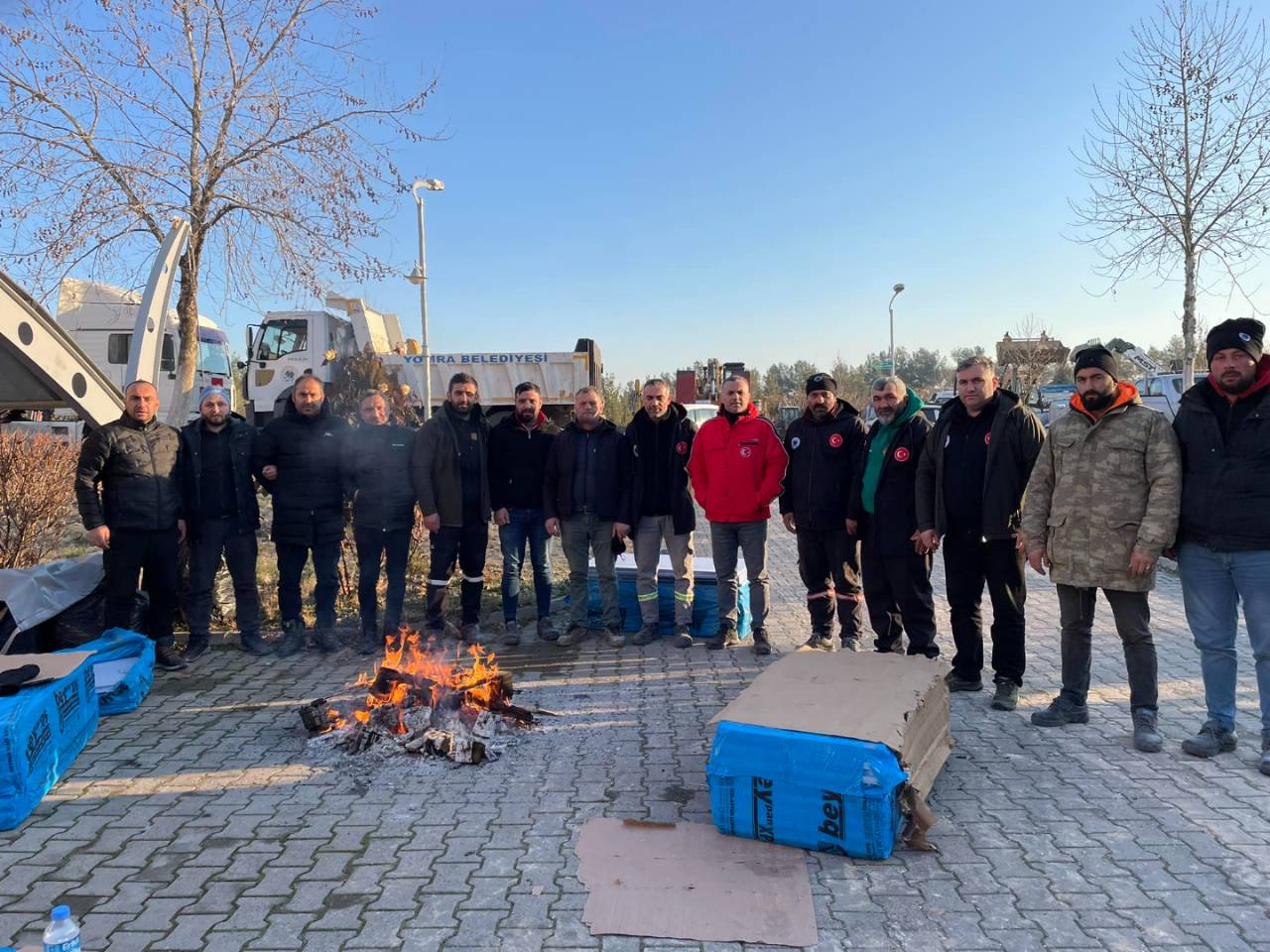 AFET BÖLGESİ ADIYAMAN'DA GÖREV YAPAN BELEDİYE EKİPLERİMİZ