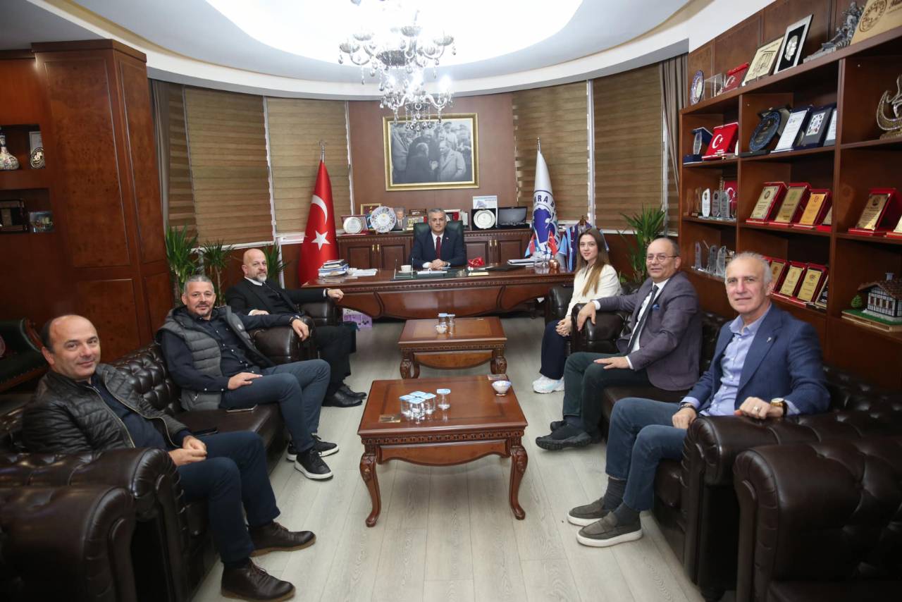 TRABZON OTELCİLER BİRLİĞİ YÖNETİMİ'NDEN BAŞKANIMIZA HAYIRLI OLSUN ZİYARETİ