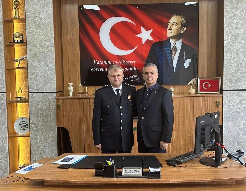 BAŞKANIMIZ SAMSUN HAVZA İLÇE EMNİYET MÜDÜRÜNÜ MAKAMINDA ZİYARET ETTİ