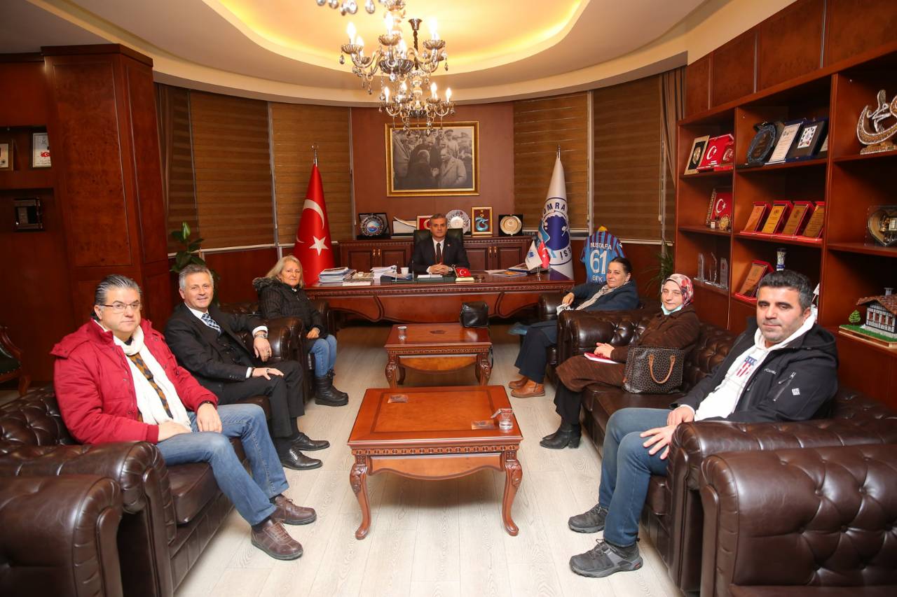 ZİRAAT MÜHENDİSLERİ ODASI BAŞKANI BAŞKANIMIZI MAKAMINDA ZİYARET ETTİ