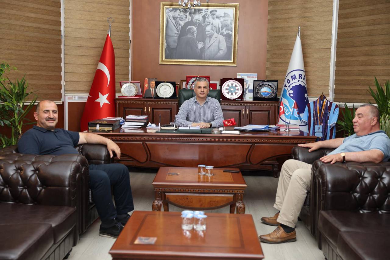 ÖNCEKİ DÖNEM ARSİN BELEDİYE BAŞKANIMIZDAN BAŞKANIMIZA HAYIRLI OLSUN ZİYARETİ