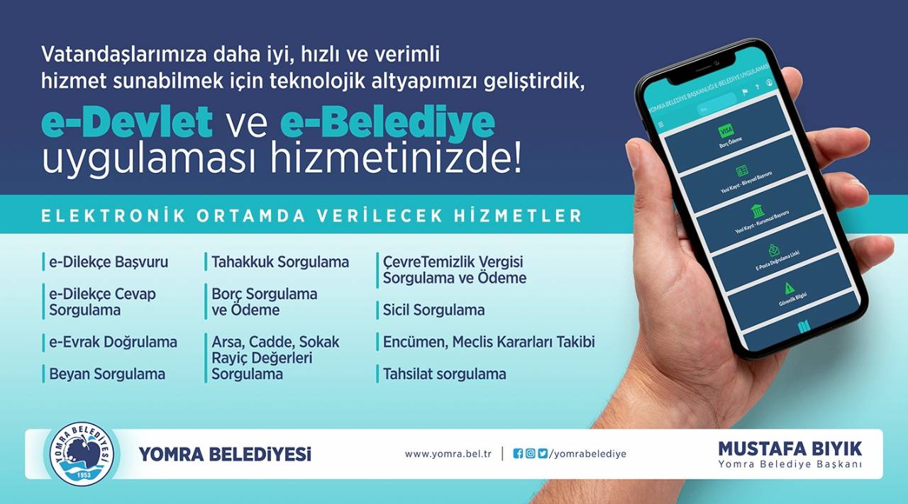 E-devlet ve E-belediye Uygulamasına Geçiş Yaptık