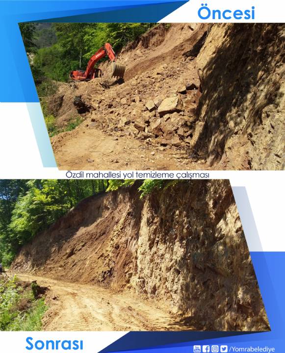 ÖZDİL MAHALLESİ YOL TEMİZLEME VE GENİŞLEME ÇALIŞMASI