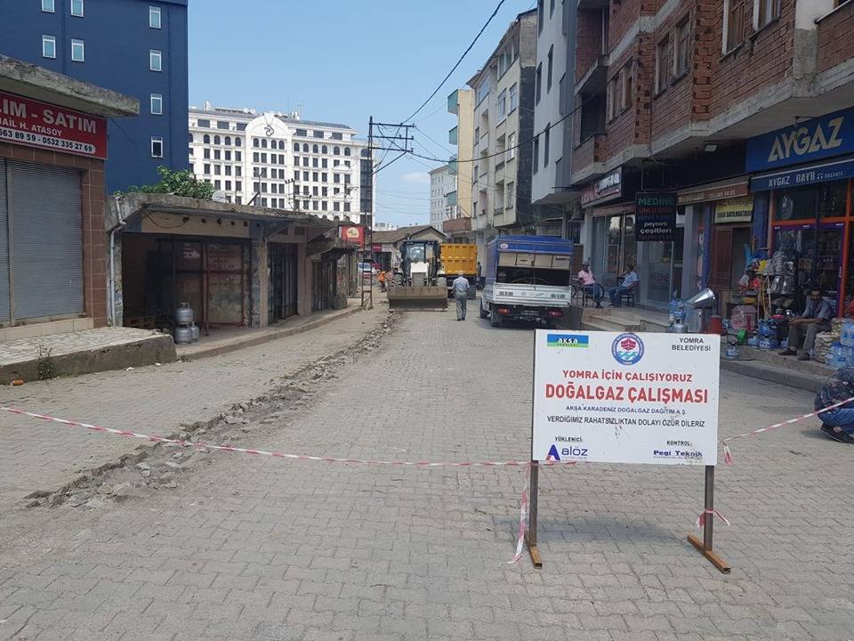 DOĞALGAZ ŞEBEKE HATTI İNŞA ÇALIŞMASI