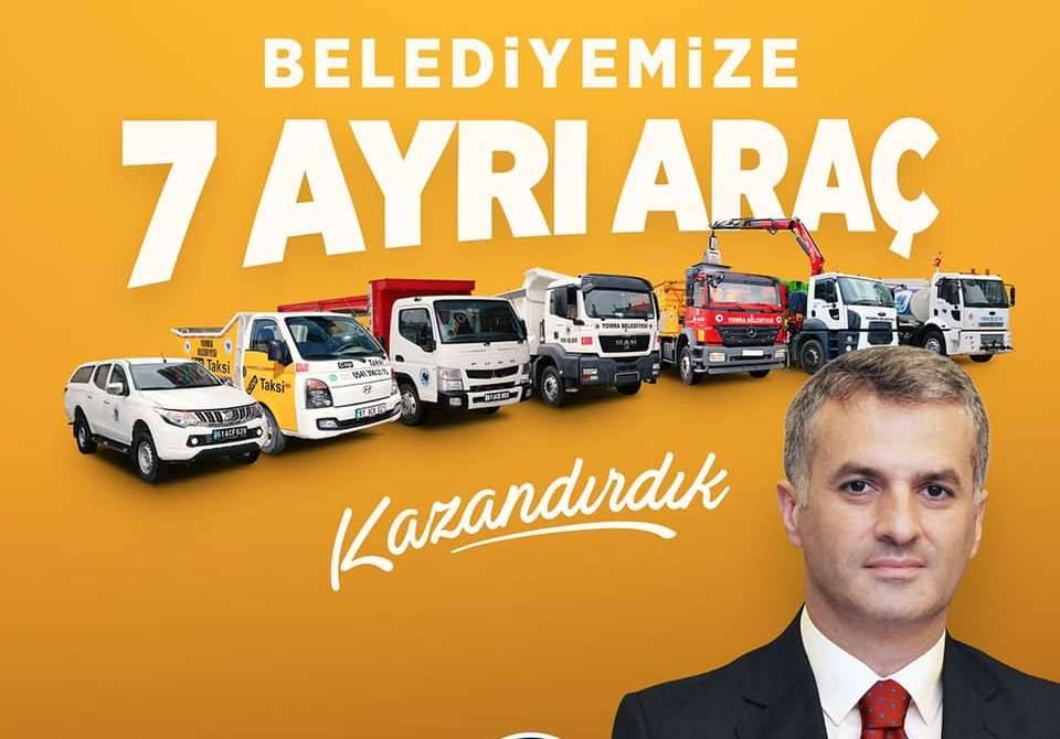 Başkanımız Belediyemize Kısa Sürede 7 Ayrı Araç Kazandırdı
