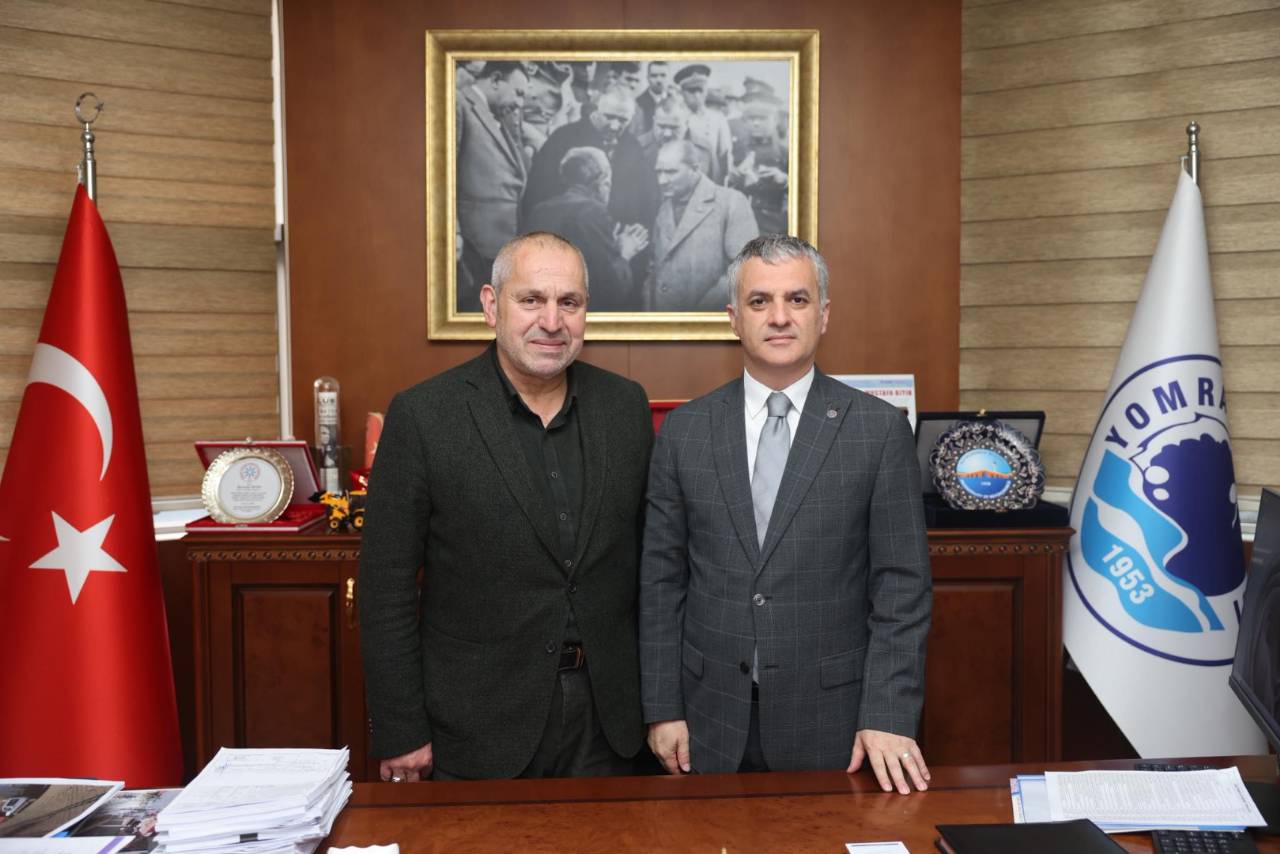 BAŞKENT TRABZON DERNEKLER FEDERASYONU BAŞKANI BAŞKANIMIZI MAKAMINDA ZİYARET ETTİ