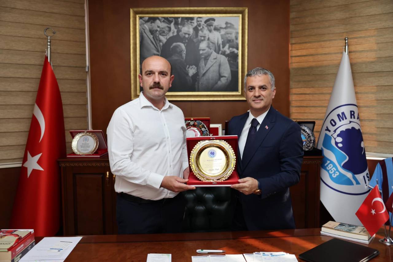 İLÇE KAYMAKAMIMIZ BAŞKANIMIZI MAKAMINDA ZİYARET ETTİ