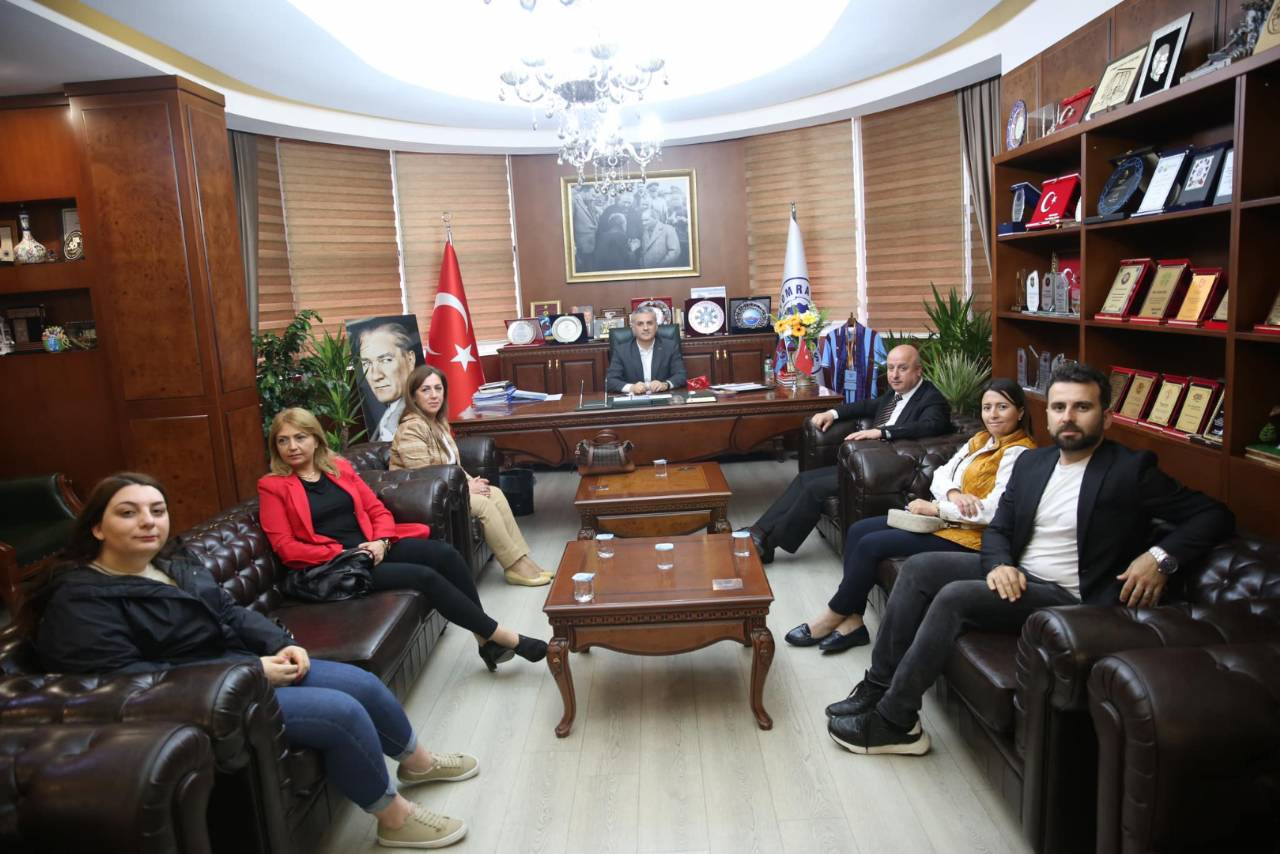 TMMOB JEOFİZİK MÜHENDİSLERİ ODASINDAN BAŞKANIMIZA HAYIRLI OLSUN ZİYARETİ