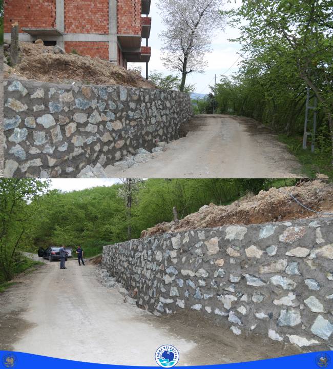 İSTİNAT DUVARI ÇALIŞMASI