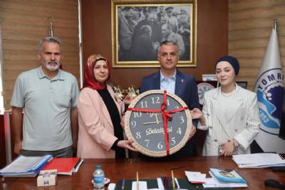 YOMRA HALK EĞİTİM MERKEZİ YÖNETİMİ BAŞKANIMIZI MAKAMINDA ZİYARET ETTİ