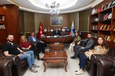 TMMOB JEOFİZİK MÜHENDİSLERİ ODA YÖNETİMİNDEN BAŞKANIMIZA MAKAMINDA ZİYARET