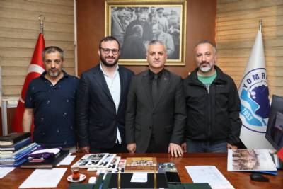 ORTAHİSAR BELEDİYESİ MECLİS ÜYESİ VE YAZARLARIMIZDAN BAŞKANIMIZA MAKAMINDA ZİYARET