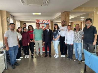 BAŞKANIMIZ TAKA GAZETESİNİ ZİYARET ETTİ