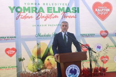 BAŞKANIMIZ YOMRA ELMA FİDANI DAĞITIMINI GERÇEKLEŞTİRDİ