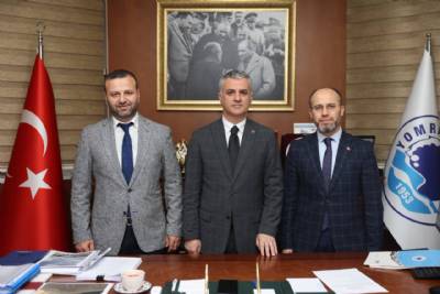 TRABZON HAFIZ ALİ HAYDAR ÖZAK DİNİ İHTİSAS YÖNETİMİNDEN BAŞKANIMIZA MAKAMINDA ZİYARET