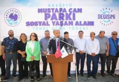 Kaşüstü Mustafa Çam Parkı Sosyal Yaşam Alanının Temelini Attık