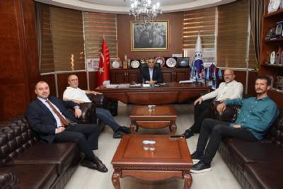 TRABZON OTELLER BİRLİĞİ YÖNETİMİNDEN BAŞKANIMIZA MAKAMINDA ZİYARET