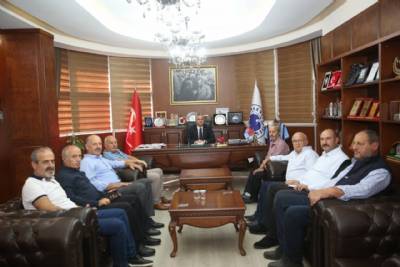 İkisu Mahallesi Merkez Yeni Camii Yaptırma ve Yaşatma Derneği ziyareti