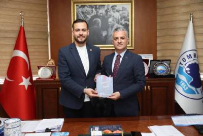 CHP GENÇLİK KOLLARI GENEL BAŞKANI BAŞKANIMIZI MAKAMINDA ZİYARET ETTİ
