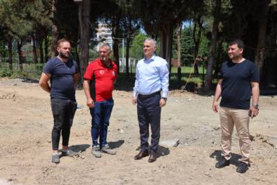 BAŞKANIMIZ İLÇEMİZDE DEVAM EDEN ÇALIŞMALARI YERİNDE İNCELEDİ