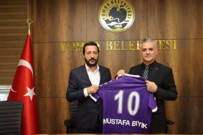 YOMRASPOR KULÜBÜ YÖNETİMİNDEN BAŞKANIMIZA MAKAMINDA ZİYARET