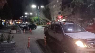 MERKEZ MAHALLELERİMİZDE SİVRİSİNEK VE HAŞERELERE KARŞI İLAÇLAMA ÇALIŞMALARIMIZ 