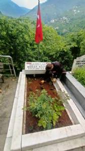 İLÇEMİZDEKİ AZİZ ŞEHİTLERİMİZİN KABİRLERİ TEMİZLENEREK BAKIMLARI YAPILDI