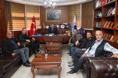YOMRA AVCILAR DERNEĞİ YÖNETİMİNDEN BAŞKANIMIZA MAKAMINDA ZİYARET