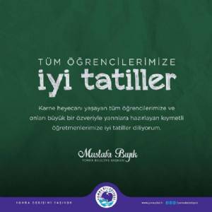 TÜM ÖĞRENCİLERİMİZE İYİ TATİLLER