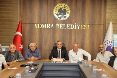 TEPEKÖY MAHALLE MUHTARI VE SAKİNLERİ BAŞKANIMIZI MAKAMINDA ZİYARET ETTİ