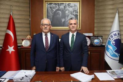 KÖPRÜBAŞI BELEDİYE BAŞKANI BAŞKANIMIZI MAKAMINDA ZİYARET ETTİ