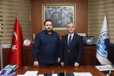 BORDO MAVİ 61 SPOR KULÜB YÖNETİMİNDEN BAŞKANIMIZA MAKAMINDA ZİYARET