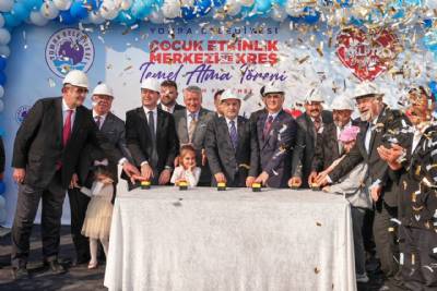 BAŞKANIMIZ ÇOCUK ETKİNLİK MERKEZİ VE KREŞ PROJEMİZİN TEMEL ATMA TÖRENİNİ GERÇEKLEŞTİRDİ