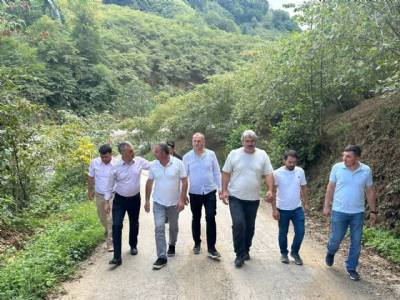BAŞKANIMIZ FEN İŞLERİ EKİPLERİMİZCE GERÇEKLEŞTİRİLEN ÇALIŞMALARI YERİNDE İNCELEDİ